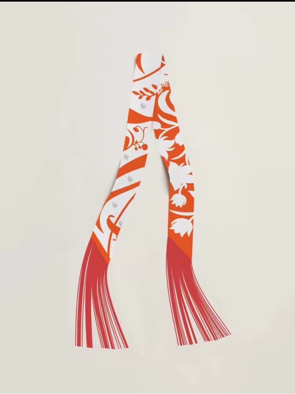 Silk Fringed Twilly